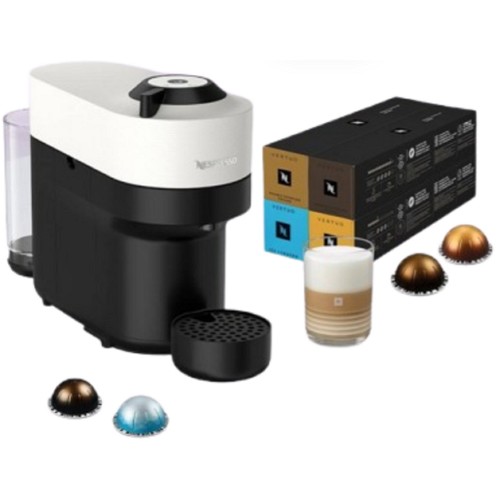 네스프레소  버츄오 팝 + 버츄오 커피 4 슬리브 + 바리스타 레시피 글라스 스몰