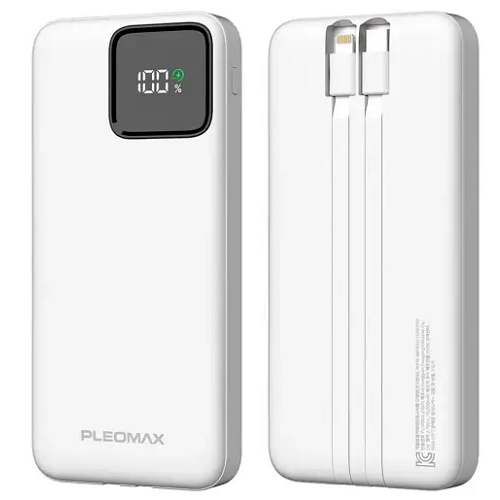 플레오맥스  PD 20W 2in1 케이블 일체형 보조배터리 PMPB-AB10000 10000mAh