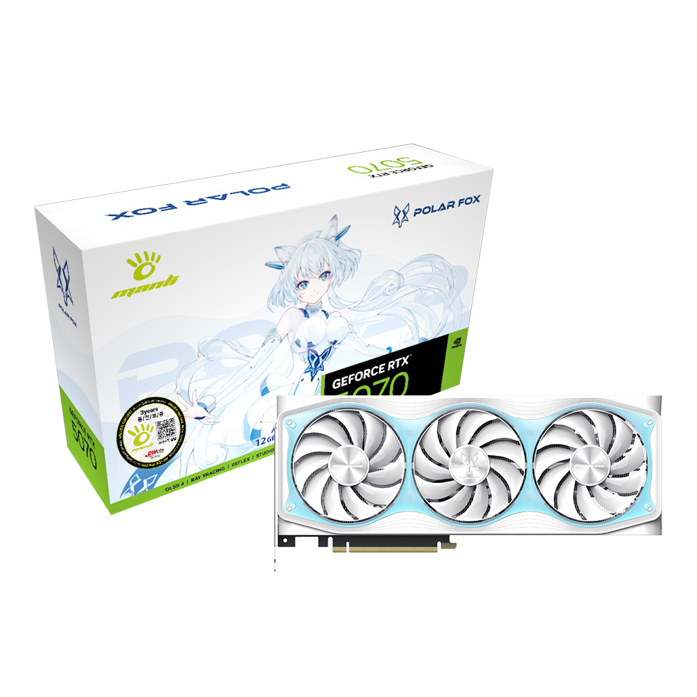 Manli  지포스 RTX 5070 Polar Fox OC V2 D7 12GB 대원씨티에스