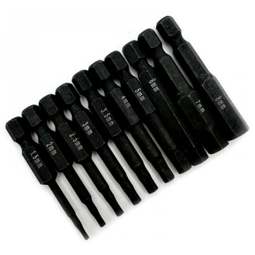 아이베란다 드릴용 육각렌치 비트 세트 (10pcs)