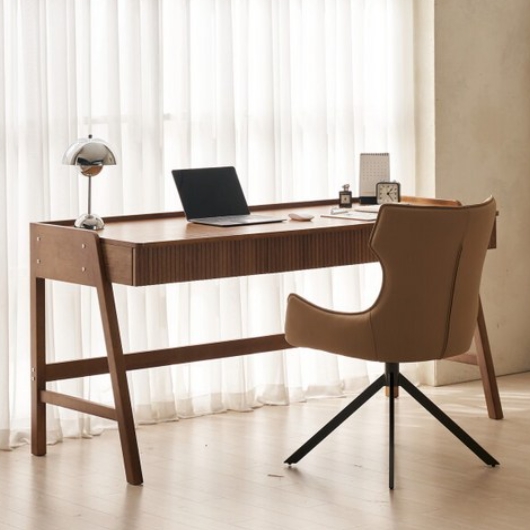 잉글랜더 바움 고무나무 원목 템바보드 책상