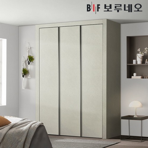 BIF보루네오  패브릭 여닫이 작은방 붙박이장