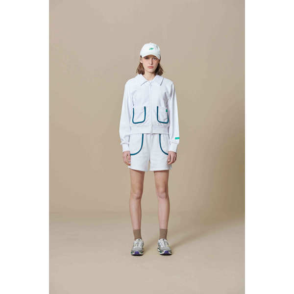 패치포켓 크롭 집업 BE31JZ60W100