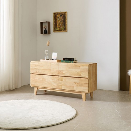 퍼니아트 킹스101 원목 높은 티비 다이 거실장 1200