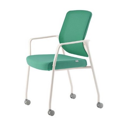 파트라  보나 화이트 루프암 팔걸이 바퀴 타입 학생 공부 책상 의자 VN44LA