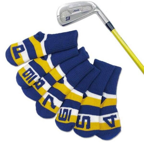 바로스포츠  단가라 스트라이프 니트양말 아이언커버