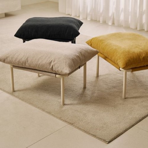 지누스 패브릭 소파 스툴