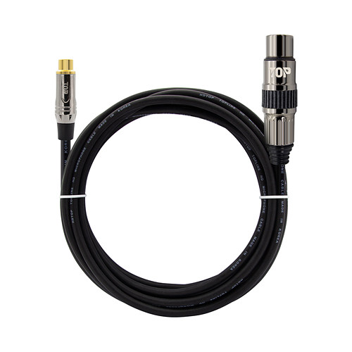 HDTOP  RCA to XLR FF 메탈블랙 케이블