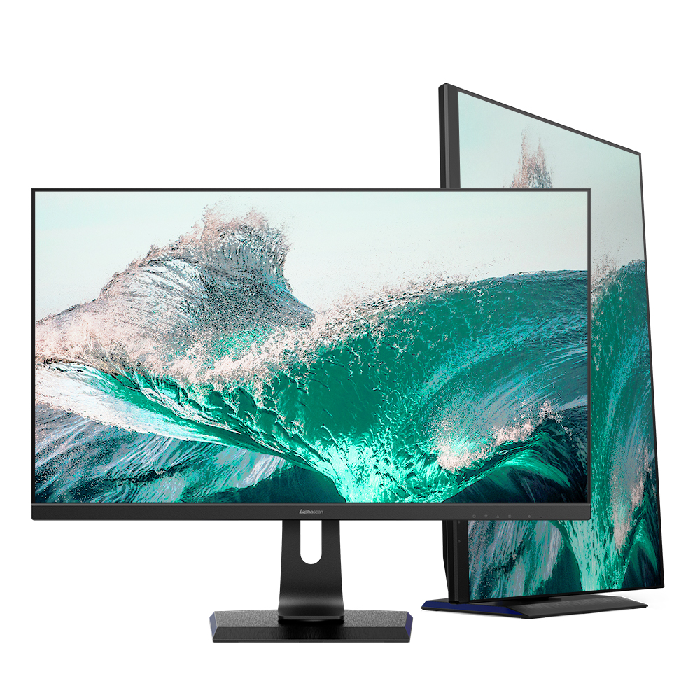 알파스캔  3225UC 4K UHD IPS USB-C 도킹 허브 멀티스탠드 무결점