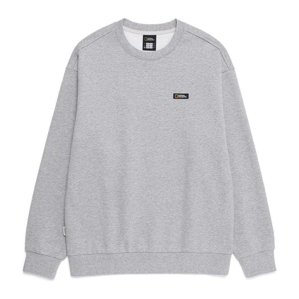 내셔널지오그래픽  라르가 헤비웨이트 세미오버핏 맨투맨 BIRCH N253USW901