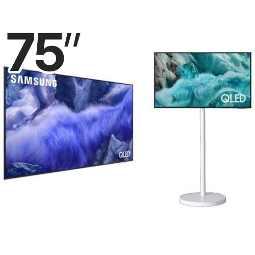 삼성전자 QLED KQ75QFE1AFXKR + KQ43QF7AAFXKR 무빙스타일