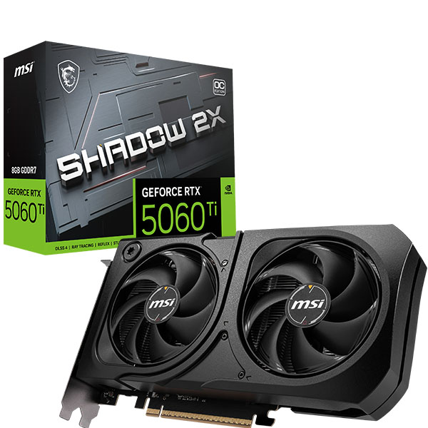 MSI  지포스 RTX 5060 Ti 쉐도우 2X OC 플러스 D7 8GB