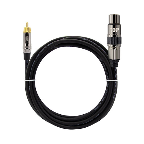 HDTOP  RCA to XLR MF 메탈블랙 케이블