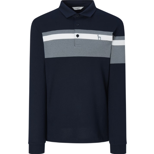 헤지스골프 로고 스트라이프 긴팔 폴로 티셔츠 WPTS4D702N3