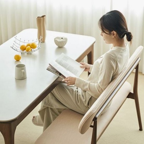 스칸디아 토스카나 포세린 세라믹 원목 식탁 1400