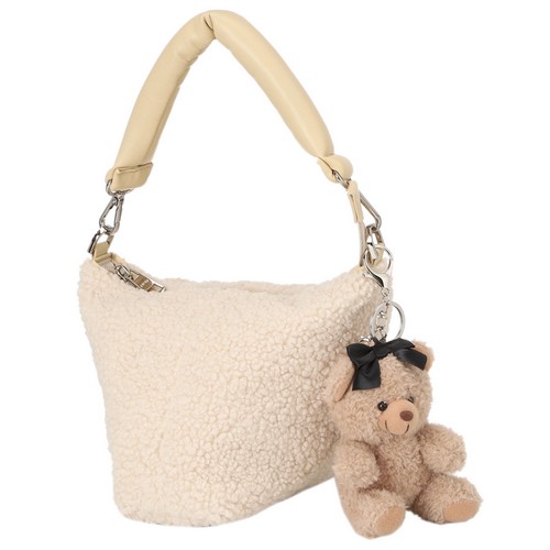 핑  곰인형 키링 뽀글이 토트백 121E3BG054_BG