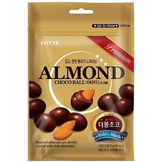 롯데제과  아몬드 초코볼 70g