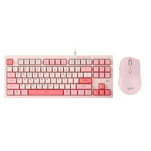 지클릭커  OFFICEPRO OPS60 사일런스 M 다쿠아즈 87 키보드 마우스 세트