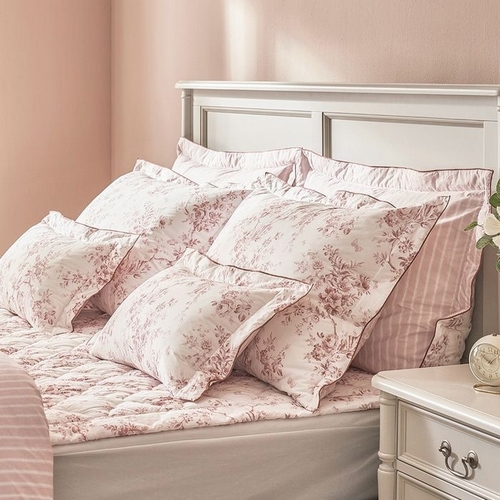 로라애슐리 자스민 바이오워싱 광폭 60수 고밀도 면 베개커버