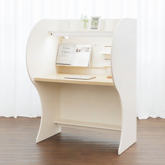 플랜B 크림화이트 독서실책상