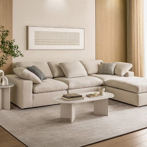 까사미아 캄포구스30 클래식 패브릭 소파 4인용