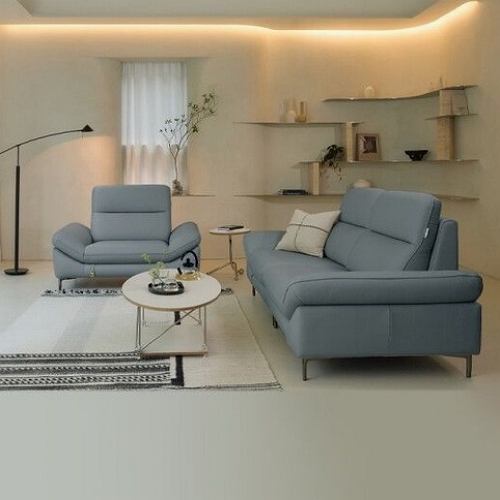 시엘 전체 천연통가죽 소파 3+1인용