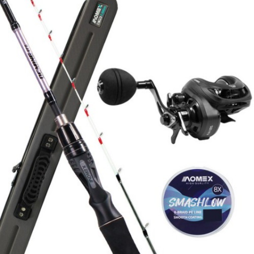 아오맥스  오크마인 에코 낚시대 + 베이트릴 + 합사줄