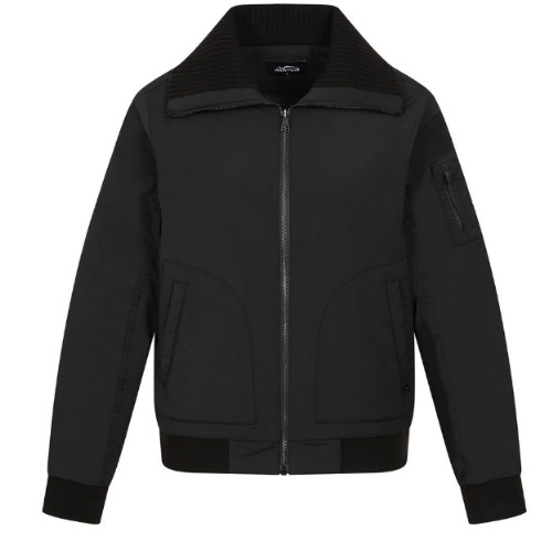 팬텀 카라 블루종 누빔 점퍼 221E3JP282_BK