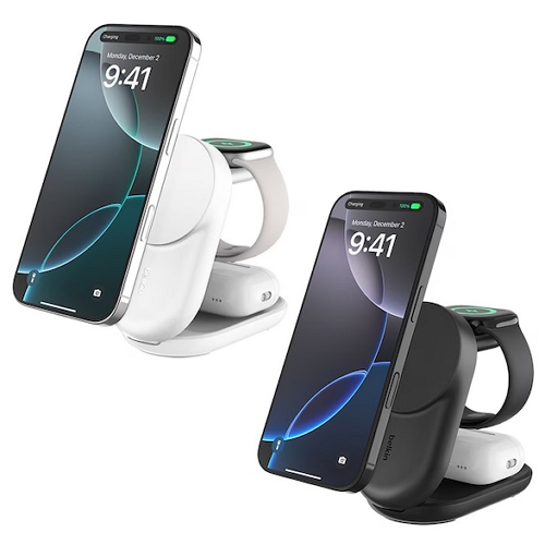 벨킨  울트라차지 3in1 Qi2 25W 폴더블 마그네틱 무선충전기 WIZ037