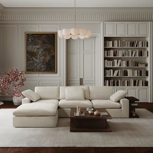 까사미아 캄포구스50 클래식 패브릭 소파 4인용