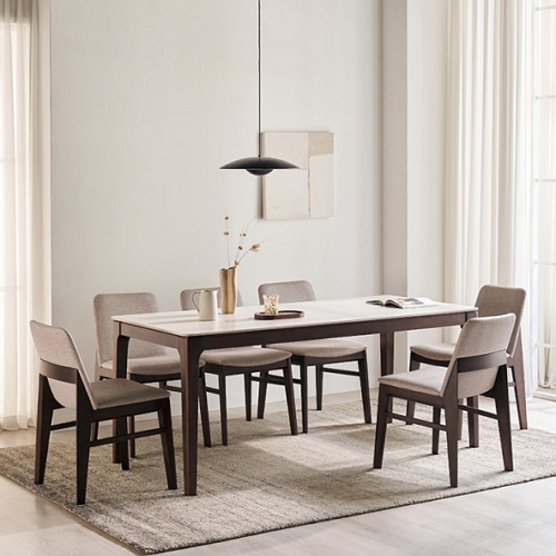 삼익가구 아벨로 포세린 통세라믹 원목 식탁 1800