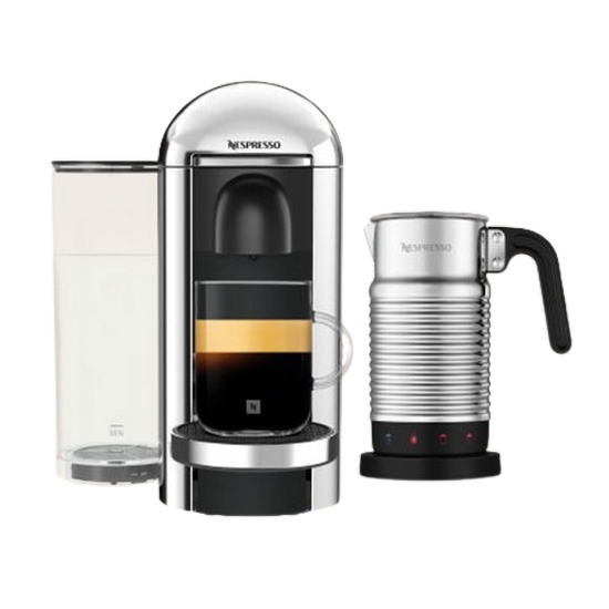 네스프레소  버츄오 플러스 크롬 GCB2 + 에어로치노4