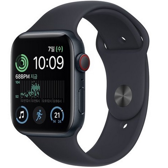 Apple  워치 SE 3세대 44mm Cellular 미드나이트 알루미늄