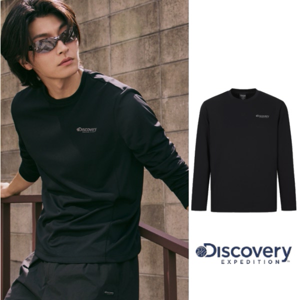 디스커버리익스페디션 퀵드라이 기능 긴팔티 DMRL3M054-BKS