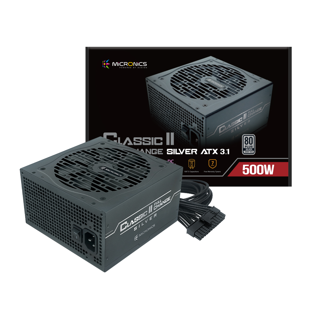 마이크로닉스  Classic II 풀체인지 500W 80PLUS실버 ATX3.1