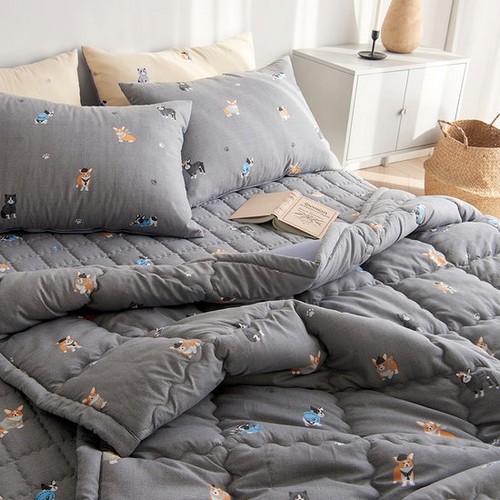 라몬떼 댕댕이 세미마이크로 사계절 차렵이불