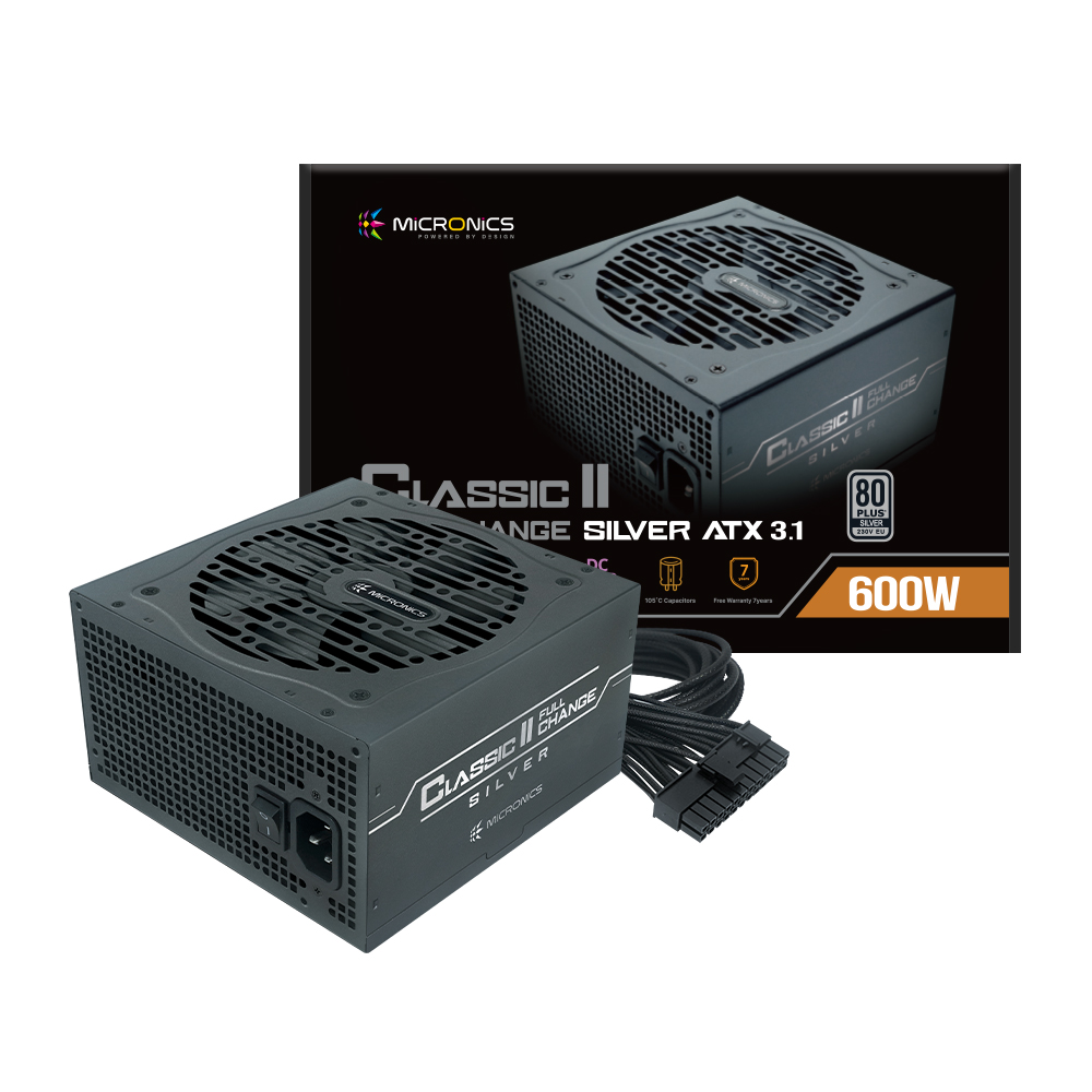마이크로닉스  Classic II 풀체인지 600W 80PLUS실버 ATX3.1