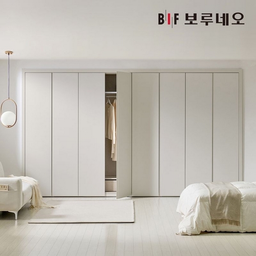 BIF보루네오  히든그루브 여닫이 붙박이장