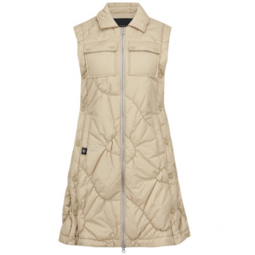 세인트앤드류스  슬리브리스 집업 패딩 원피스 821E3JO201_BG