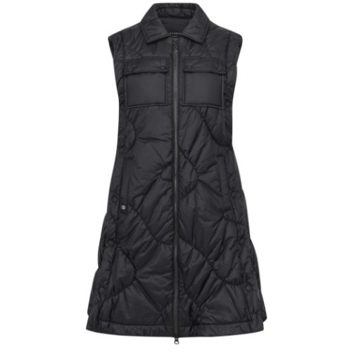 세인트앤드류스  슬리브리스 집업 패딩 원피스 821E3JO201_BK