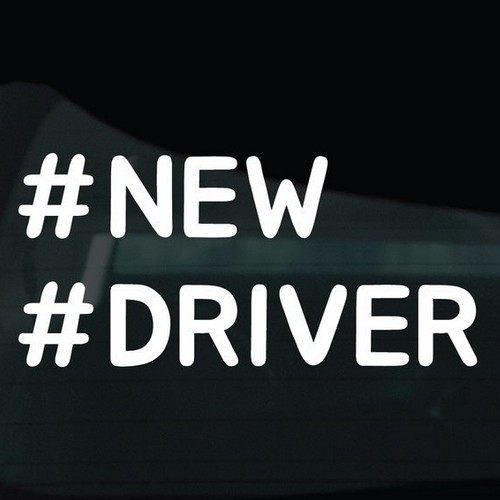 디자인황소 해시태그 스티커 10 초보운전 NEW DRIVER