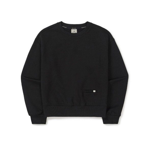 스노우피크 약기모 세미크롭 맨투맨 S25WWFHT69BK