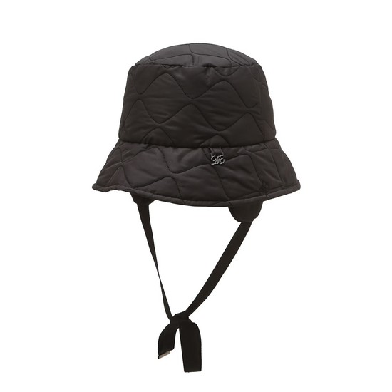 LF 닥스골프 자수 퀼팅 귀달이 패딩햇 DNHE5F755BK