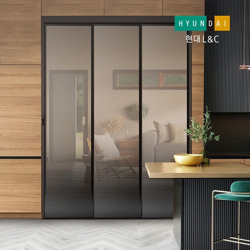 현대L&C  VIEW 리니어 3연동 자동 중문