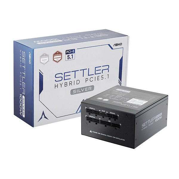 ABKO  SETTLER 하이브리드 PCIE5.1 STH-1000B ETA SILVER 블랙