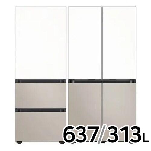 삼성전자 비스포크 키친핏 Max RM70F64R1ZG + 키친핏 에센셜 RQ33DB74C1AP (화이트+베이지)