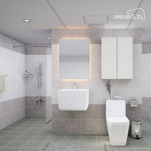 대림바스  코코카페 LED사각거울 거실욕실