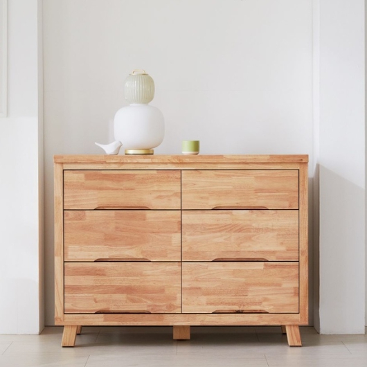 아트 3단 내추럴 원목 와이드 서랍장 1200