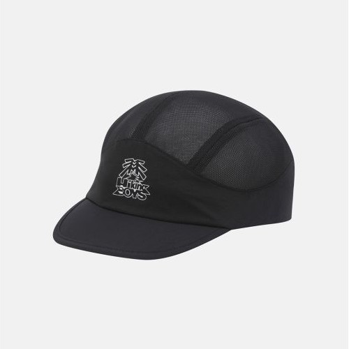 코오롱스포츠 메쉬 패널 캡 페이퍼프레스 QEREX25837BLK