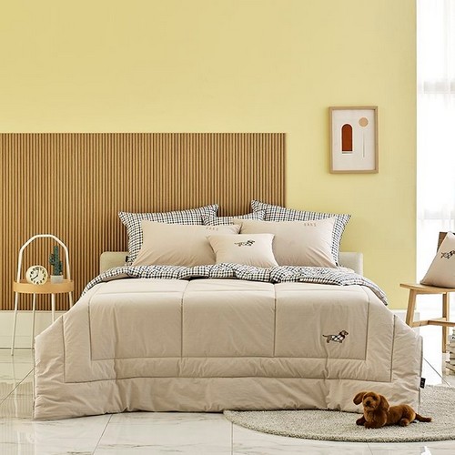 닥스HOME 고밀도 심슨 베이지 9온스 퀼트이불패드세트
